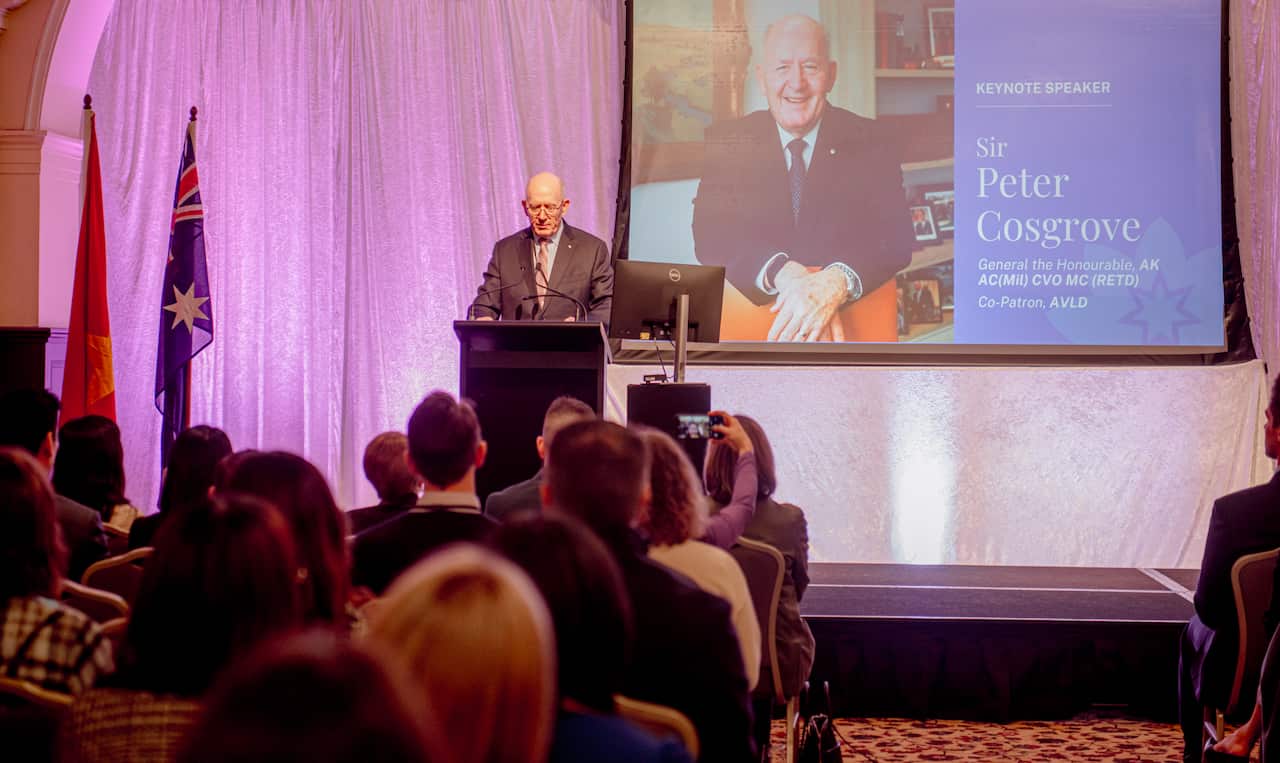  Sir Peter Cosgrove gave inspiring speeches on the importance of Australia and Vietnam’s relationship.
