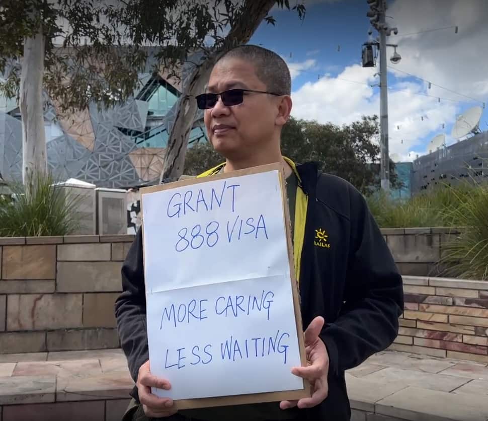 Mr Ng - Protester of 888 Visa applicant 