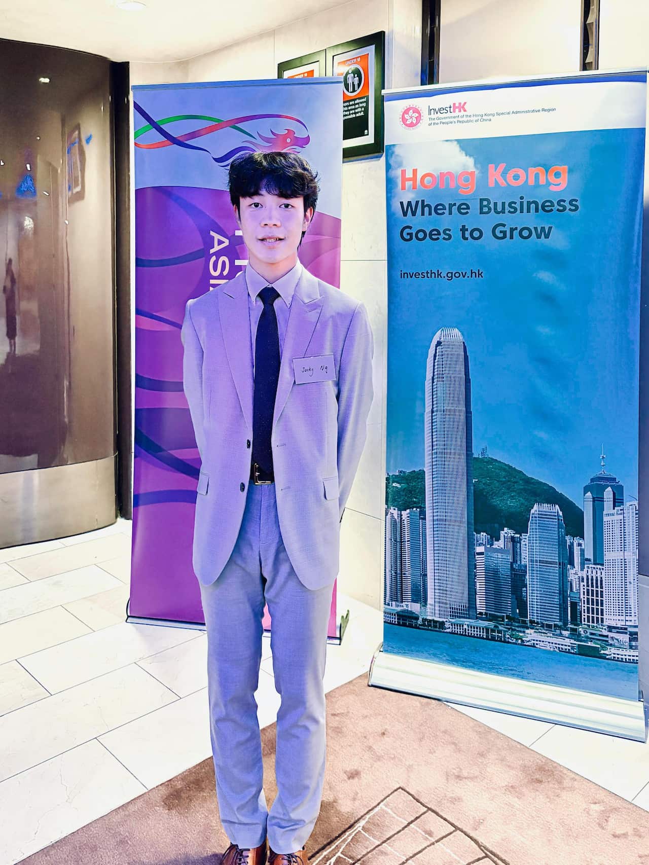 来自香港的留学生Jacky