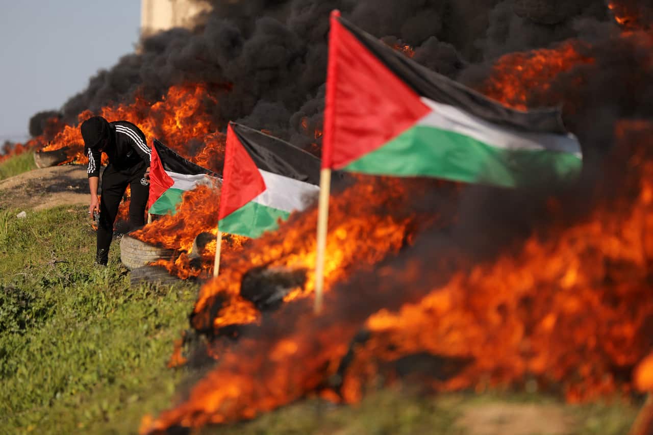 Protest In Gaza, Palestine