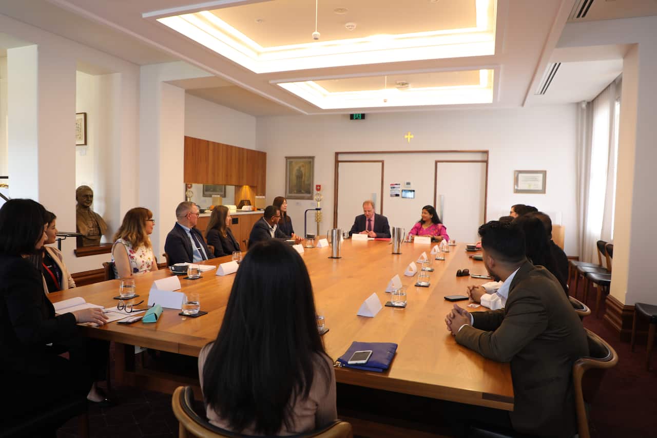 KMC Deputy Mayor Sunita Dangol during a program in Sydney.