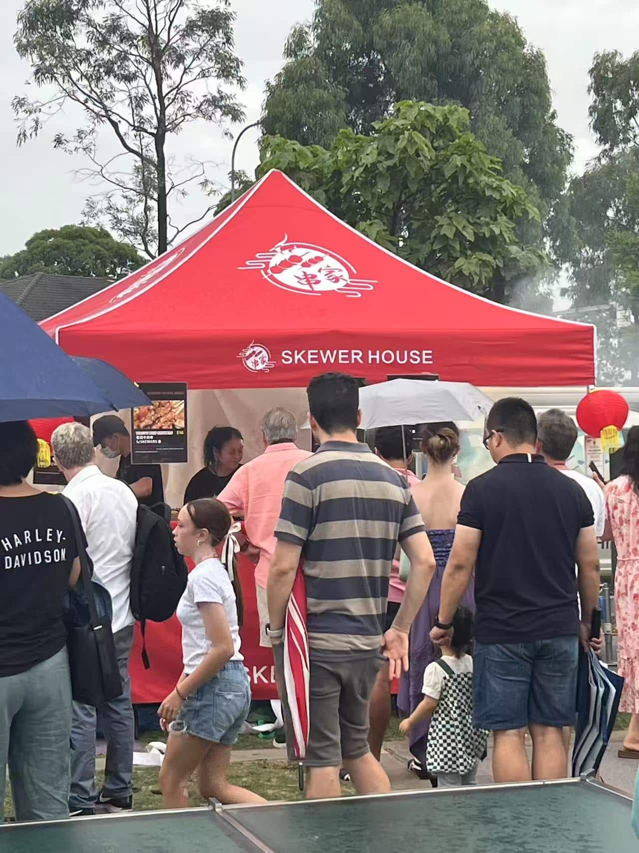 烤串在现场很受欢迎