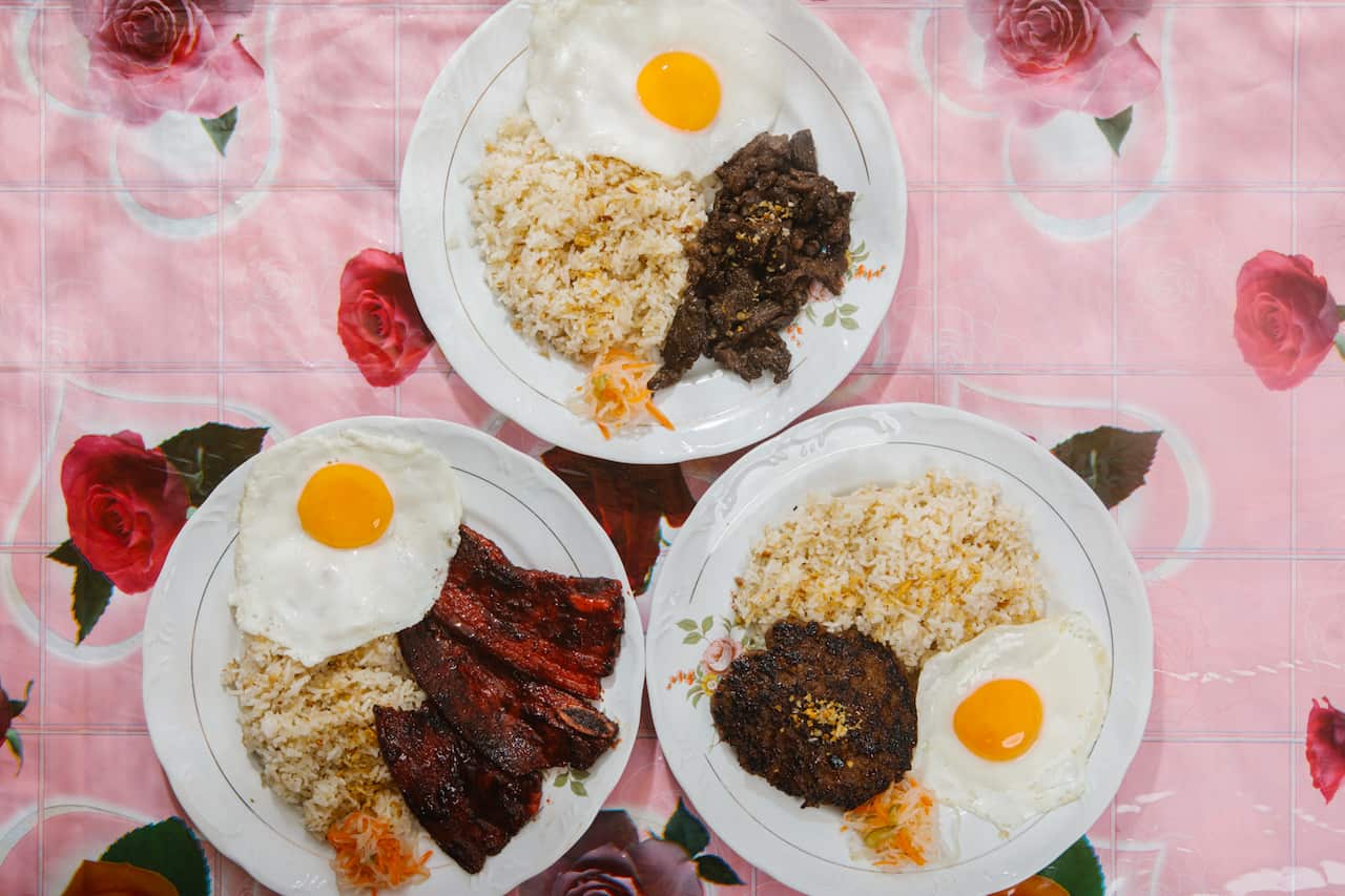 Photo Tita Carinderia silogs: tapsilog, charsiu tocilog & patty longsilog.jpg