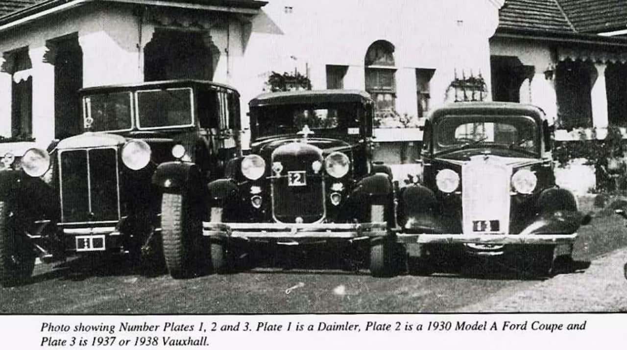 NSW number plates 1 to 3