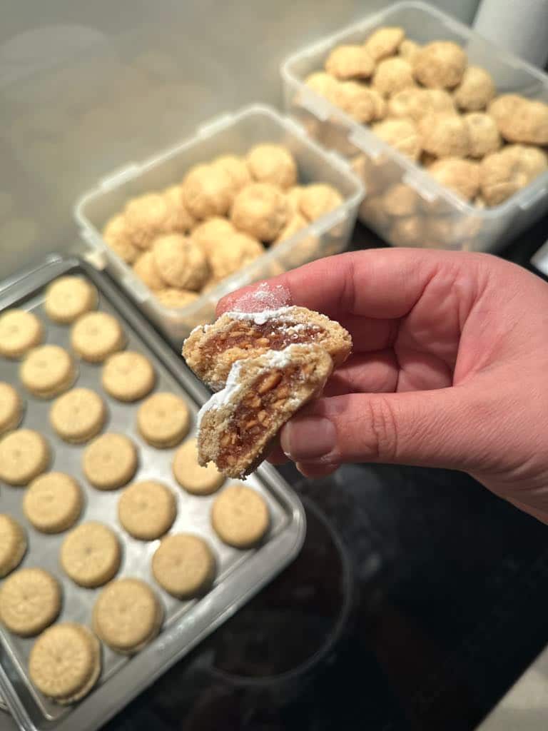 Amina Elshafei bakes Egyptian biscuits called kahk to celebrate Eid al-Fitr every year. 