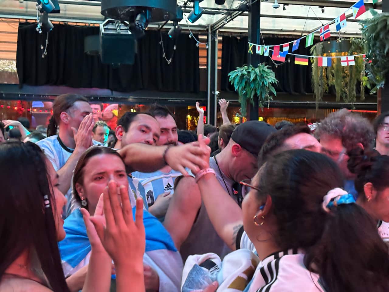 Australian Argentina fans react to their team's loss in the 2026 World Cup final.
