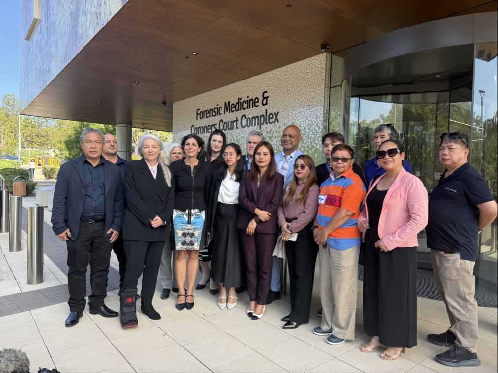 Jerwin Royupa's sister and supporters