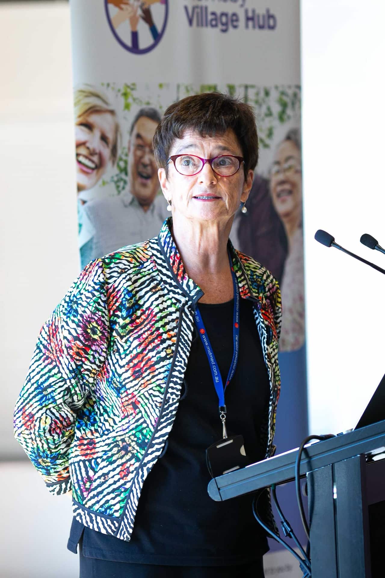 Professor Susan Kurrle speaking at the launch of the Hornsby Village Hub