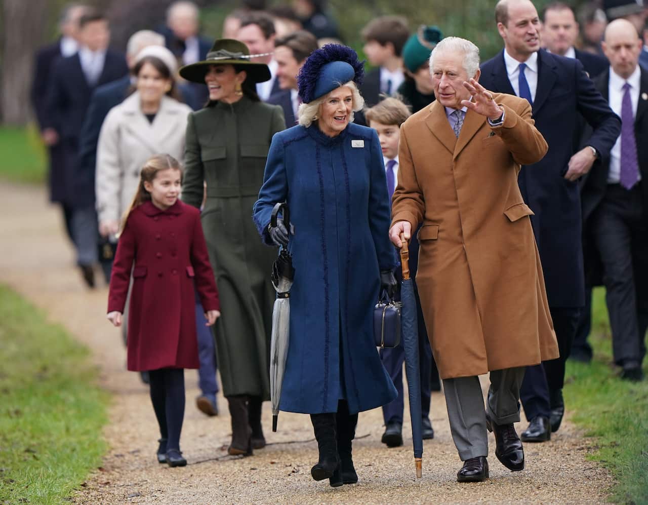Royals attends Christmas Day Church service