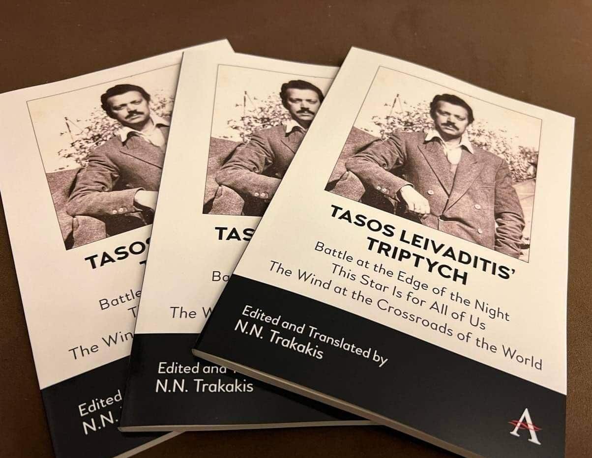 Tasos Leivaditis' Triptych, edited and translated in English by Nick Trakakis.