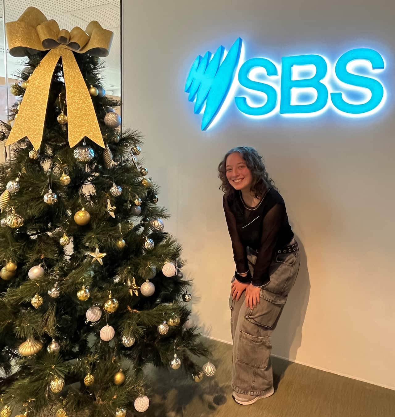 Evangelia Vamvakaris at SBS Melbourne studios 