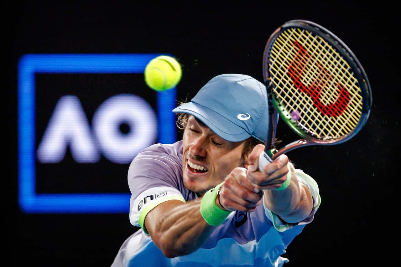 Alex De Minaur at the Australian Open.