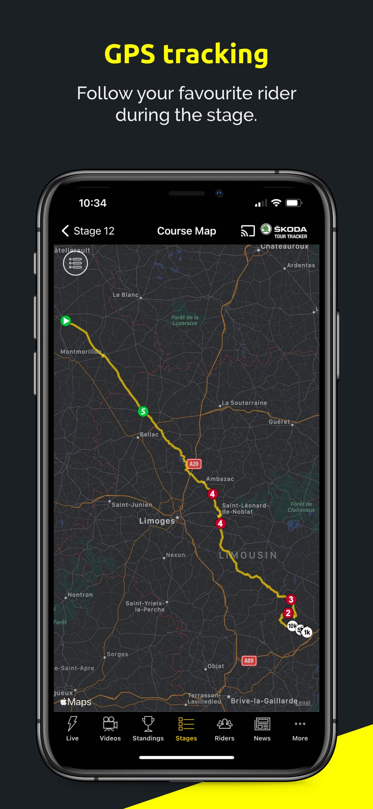 Stage Maps and much more in the SBS ŠKODA Tour Tracker App!