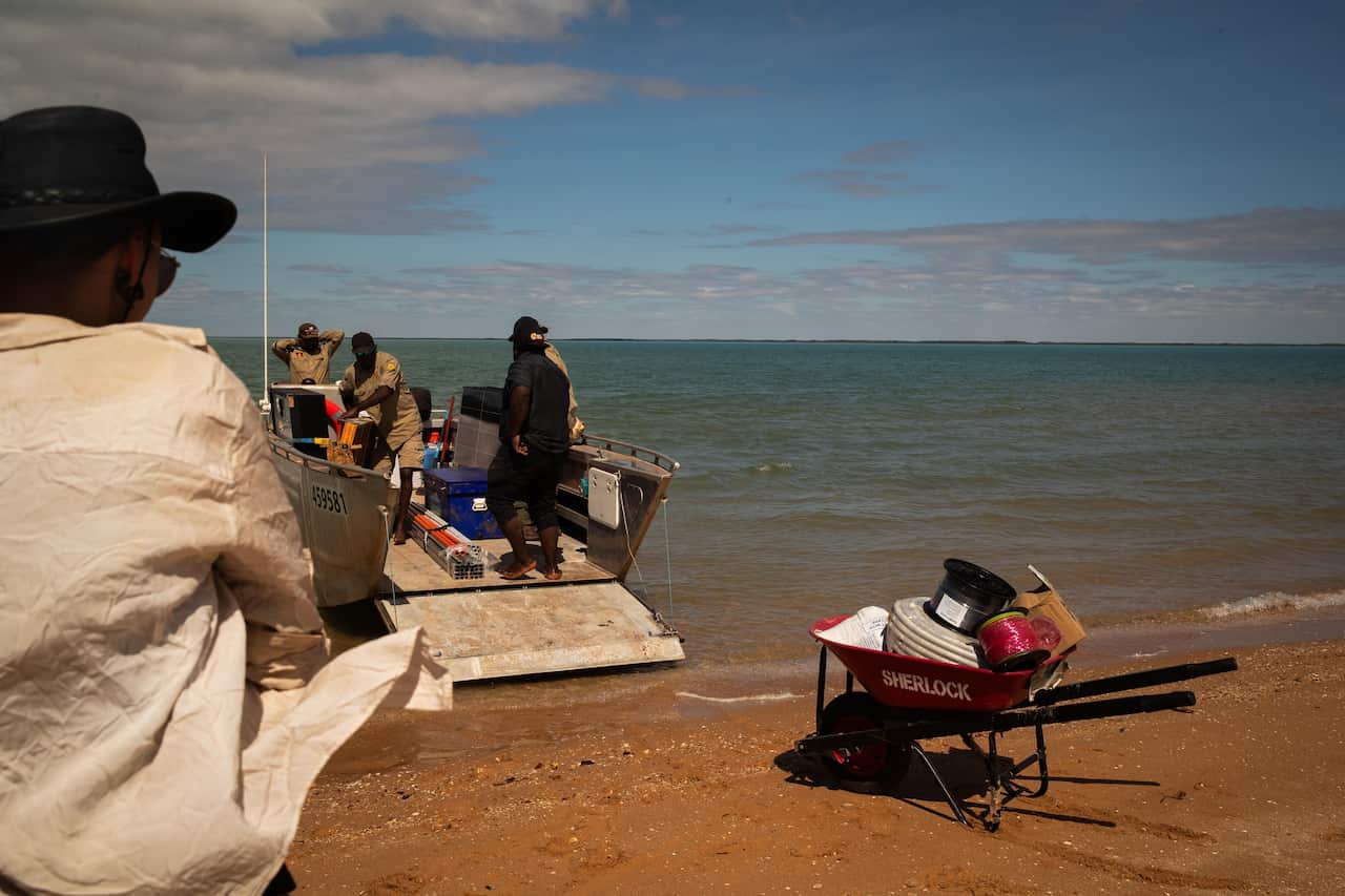 Renewable Energy System arrives at Mumuthumburru (West Island) for install. (Photographer Rachel Mounsey).jpg