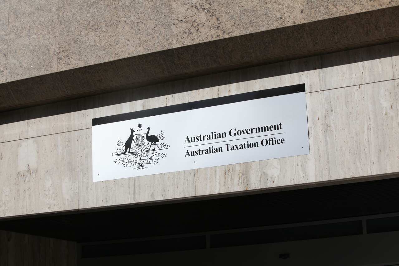 A sign on a building that reads: "Australian Government: Australian Taxation Office".