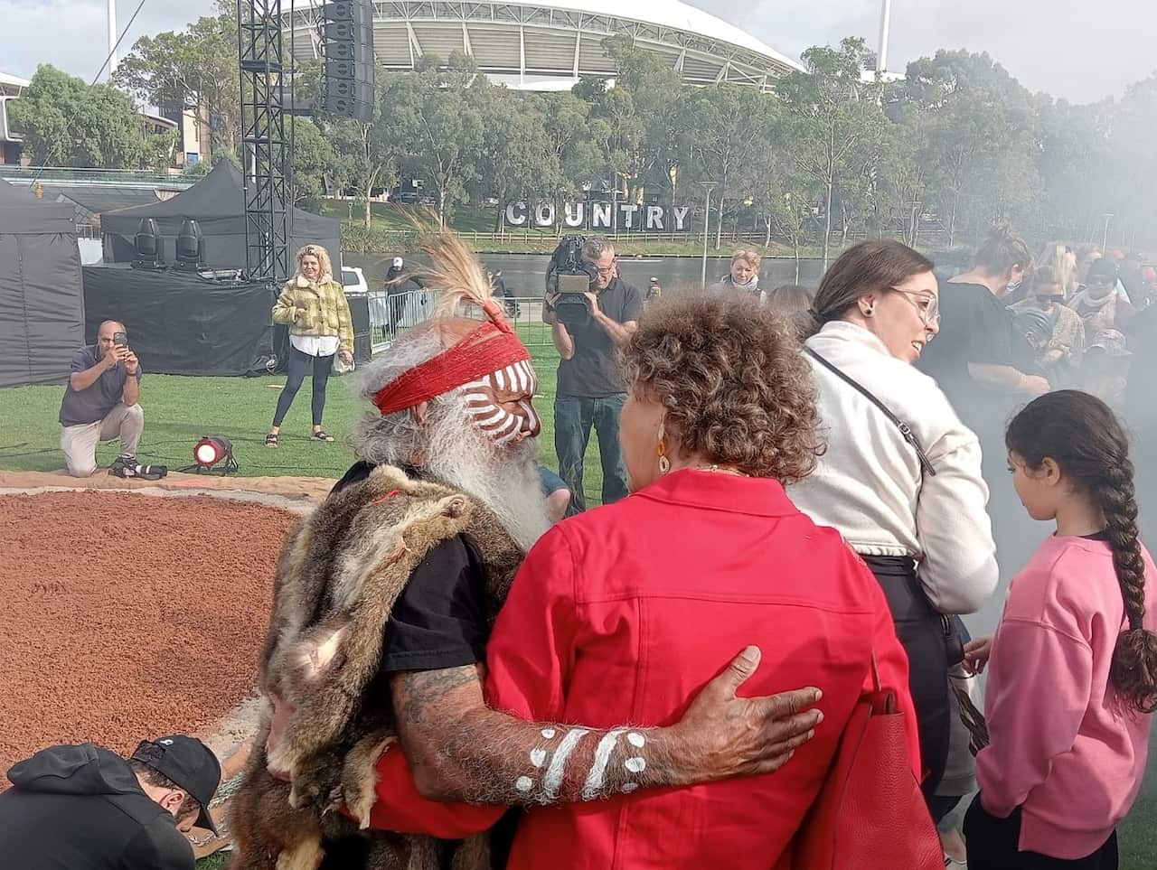 Uncle Moogy Sumner at Adelaide's Mourning in the Morning event