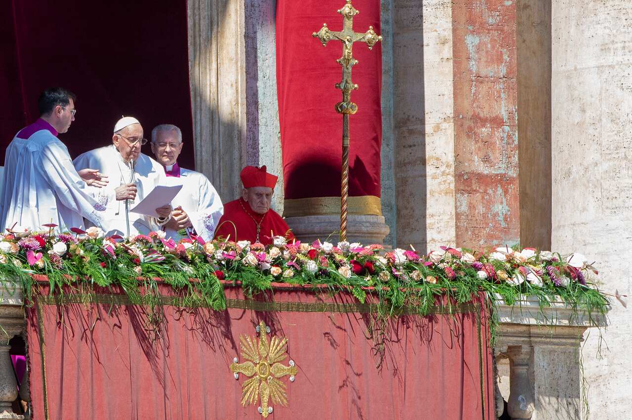 教宗於復活節文告為烏克蘭和中東祈求和平。