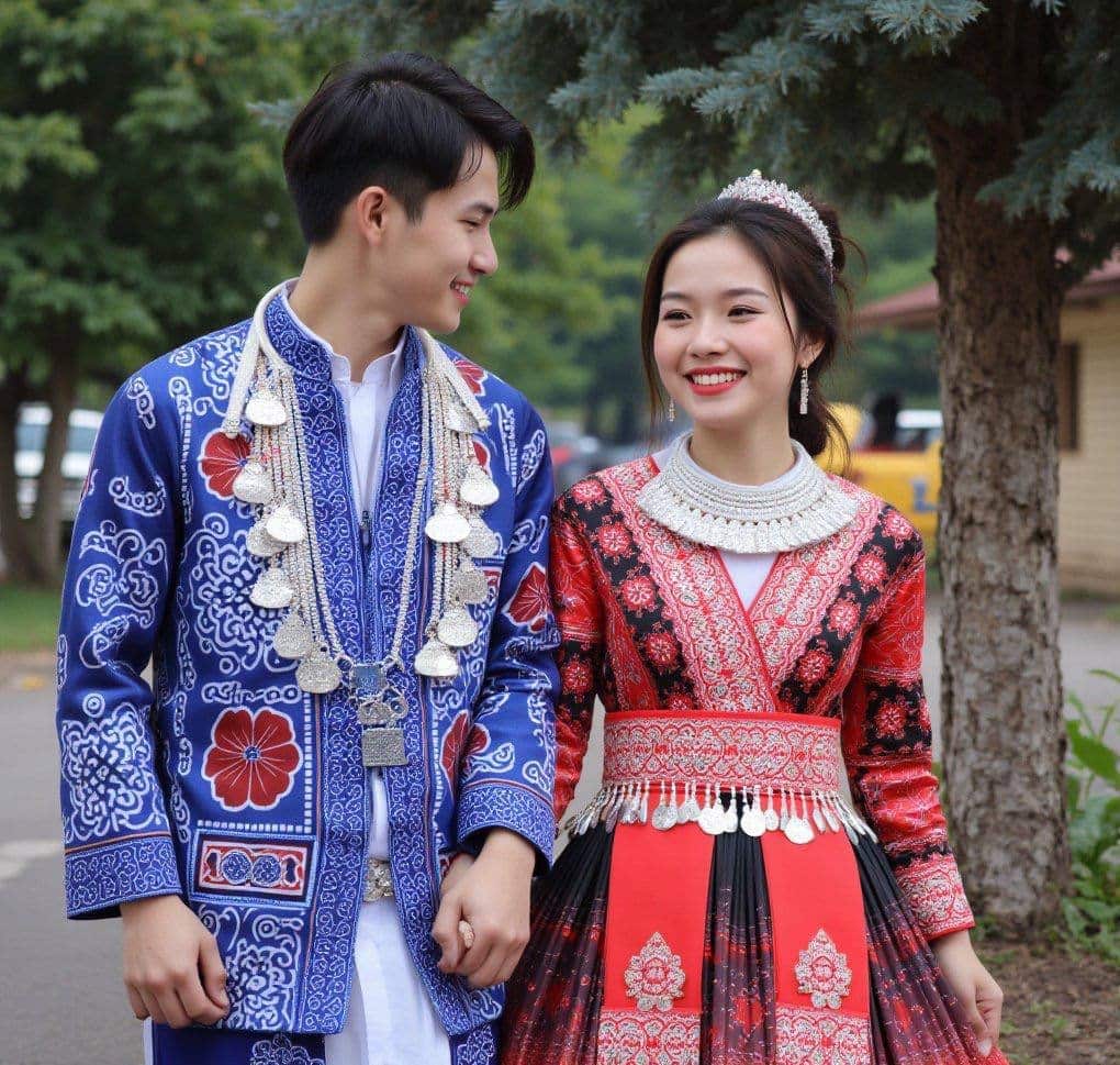 Hmong young couple happy together (Hmong AI).jpeg