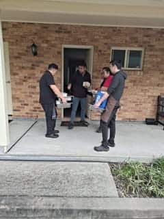 Essential goods and food items for flood affected people