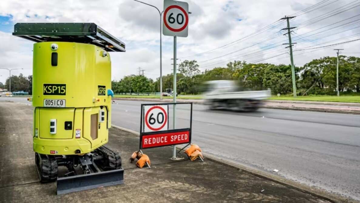 Queensland roadwork site speed camera