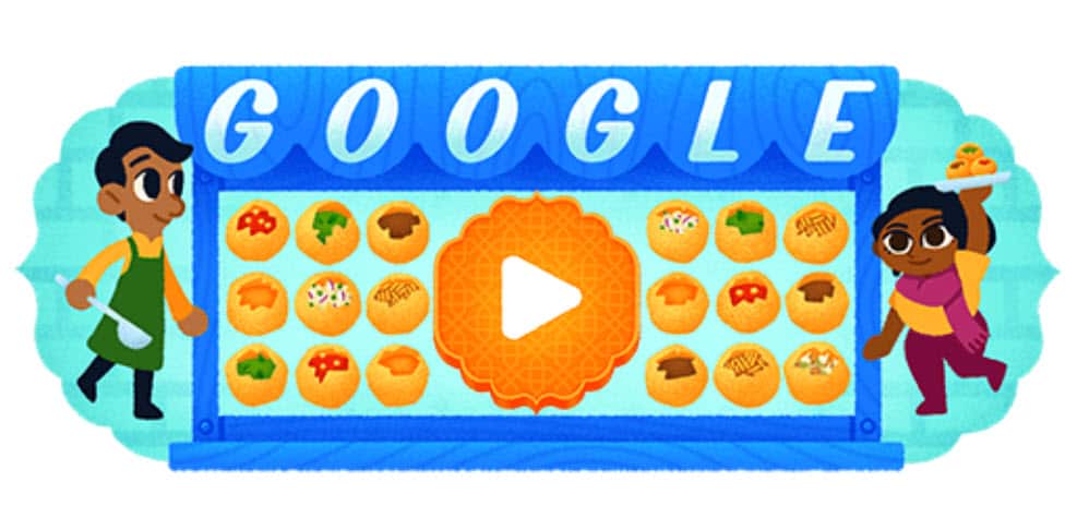Google doodle - Pani Puri