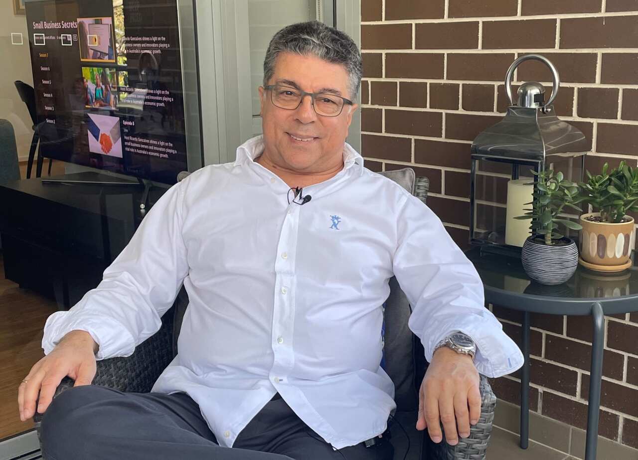 Michel Roussos at home in Sydney 