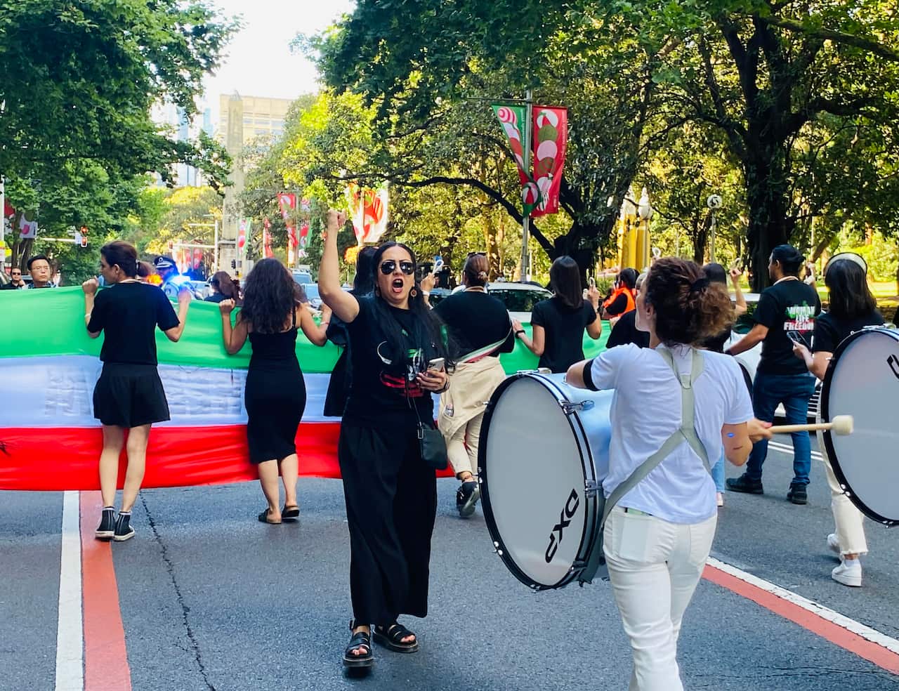 People  from all over Australia came to Sydney on Human Rights Day, calling for regime change in Iran