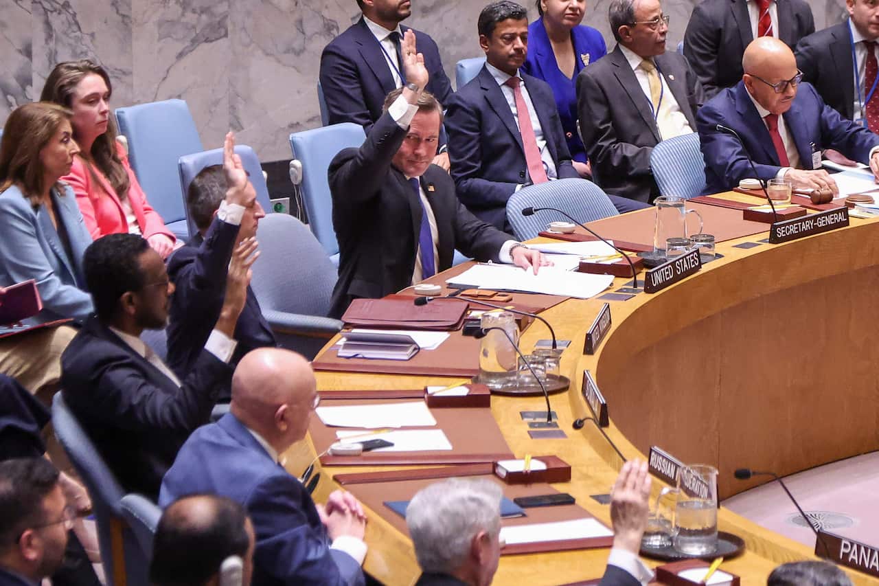 United Nations Security Council meets to discuss the situation in the Middle East