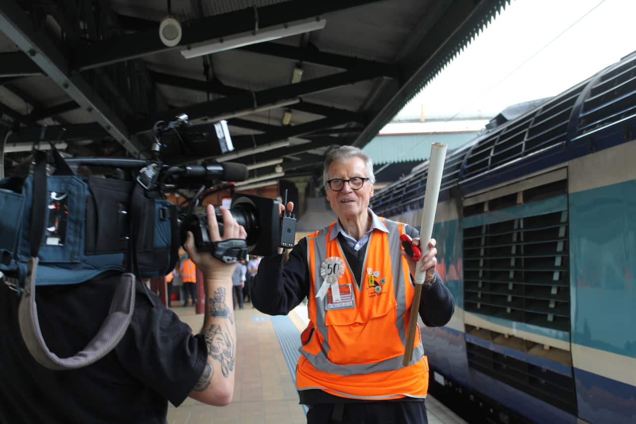 Jean-Paul Sinclair celebrating 50 years NSW Trainlink