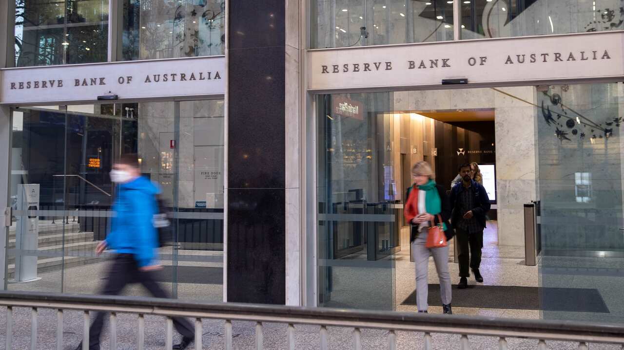 Exterior of the Reserve Bank of Australia RBA in Sydney, Australia