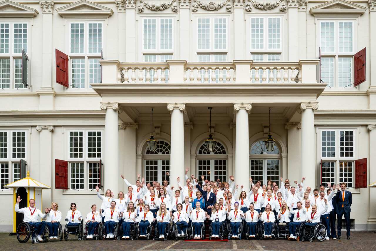 King Willem-Alexander and Princess Margriet receive Paralympics 2024 Paris Winners