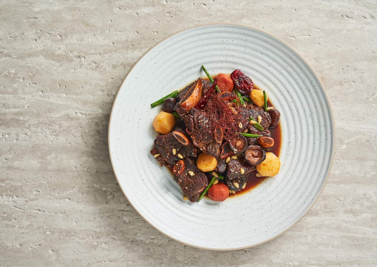 Korean beef stew (Galbi-jjim)