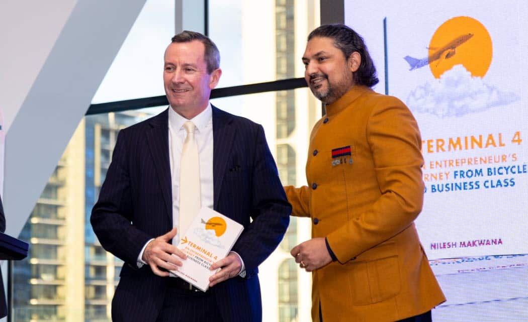 Nilesh Makwana's book launched by WA Premier Mark McGowan.jpg
