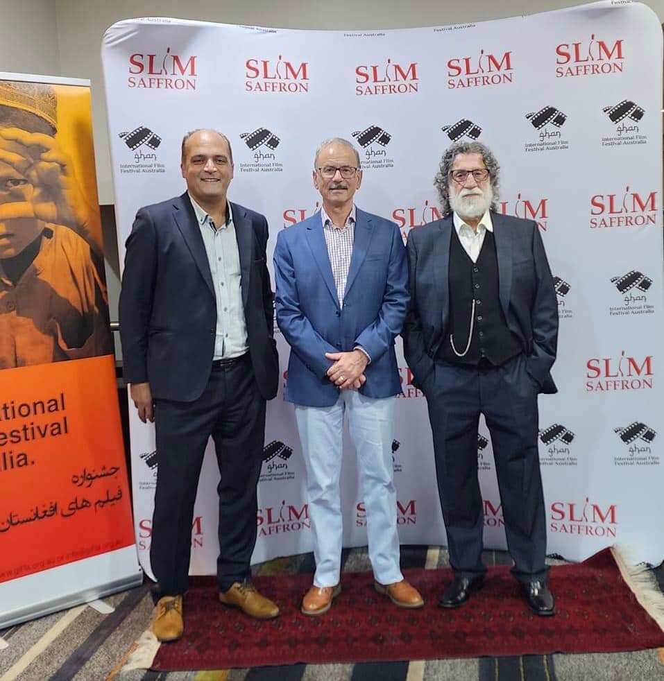 Afghan film maker, Fahim Hashimi (Left) writer, Joseph Cassar (Centre) and Melbourne based film Salam Sang (right).jpg