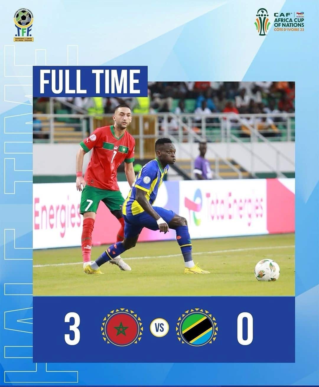 Morocco yaifanyia Tanzania unyama katika kombe la Afrika