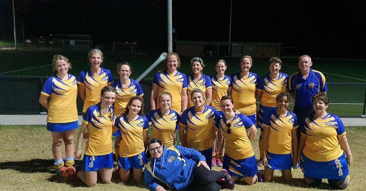 Roxy and her hockey team.