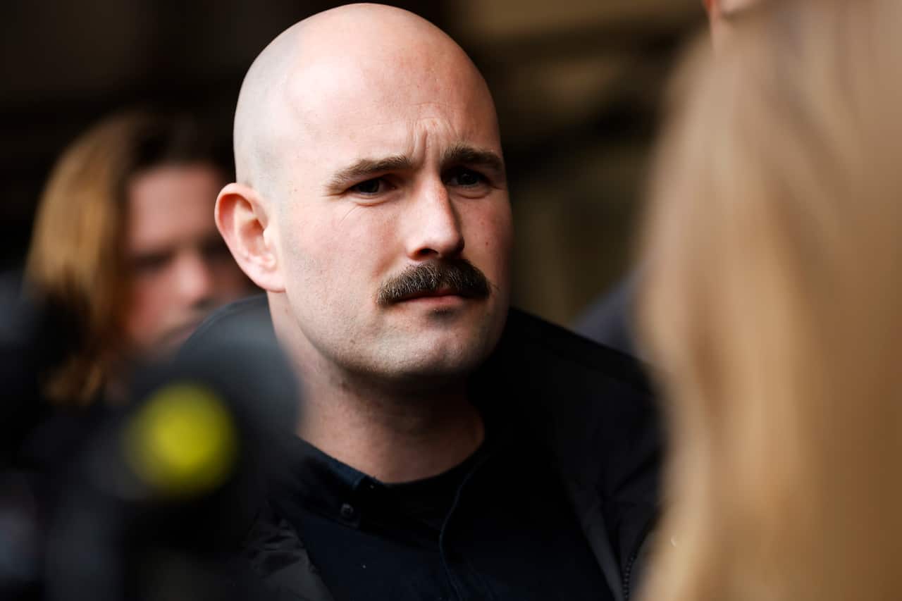 A man standing outside.