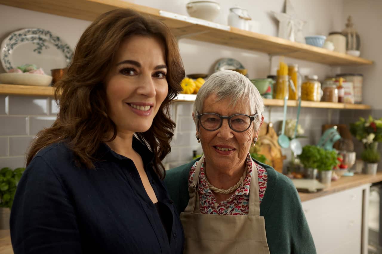 Nigella Lawson and Anna Del Conte