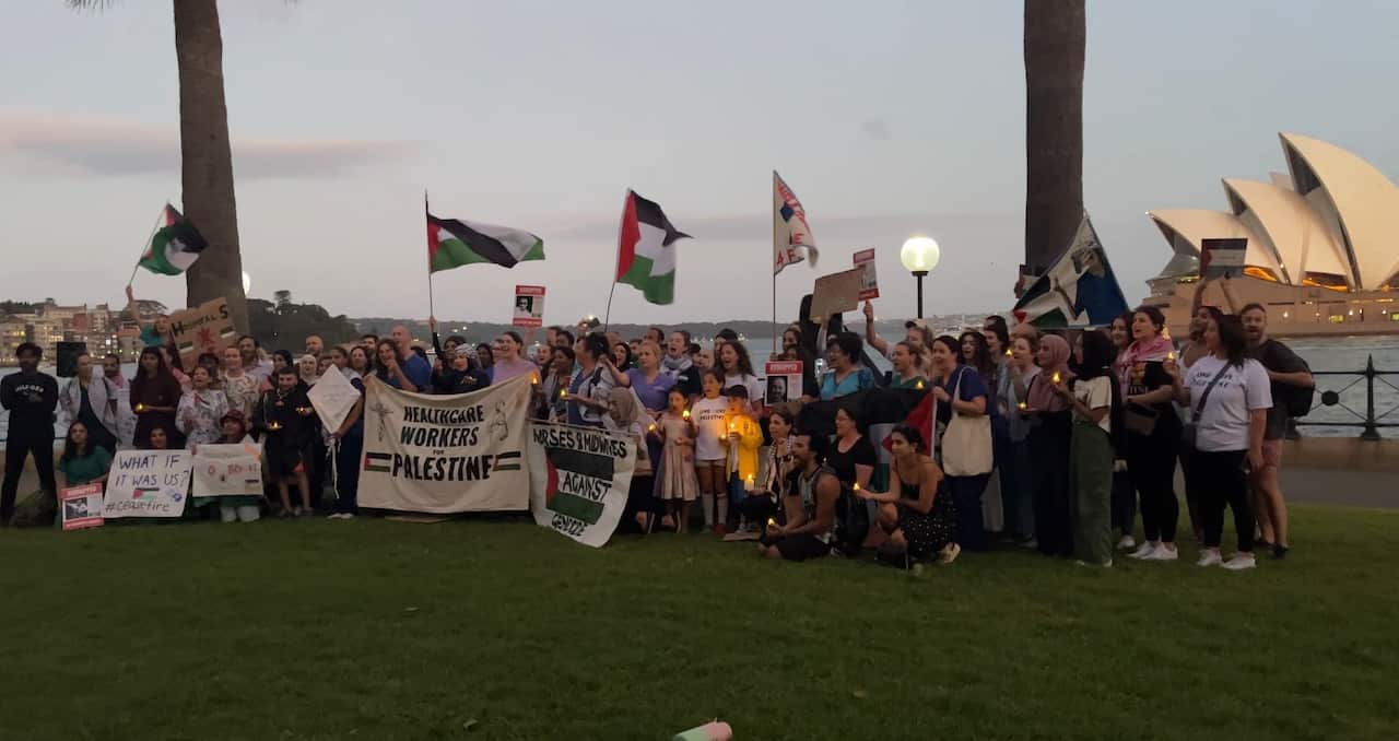 group of people protesting