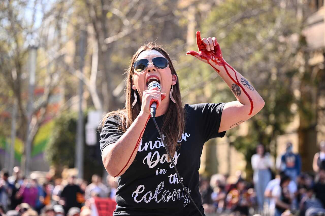 ANTI MONARCHY PROTEST MELBOURNE