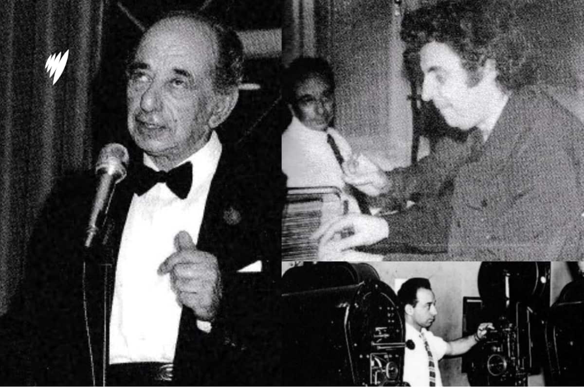 O Στάθης Ραυτόπουλος, στο σπίτι του στη Μελβούρνη με τον Μίκη Θεοδωράκη τη δεκαετία του '70 