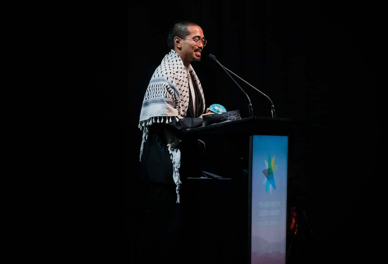 Neo Sora at APSA Ceremony