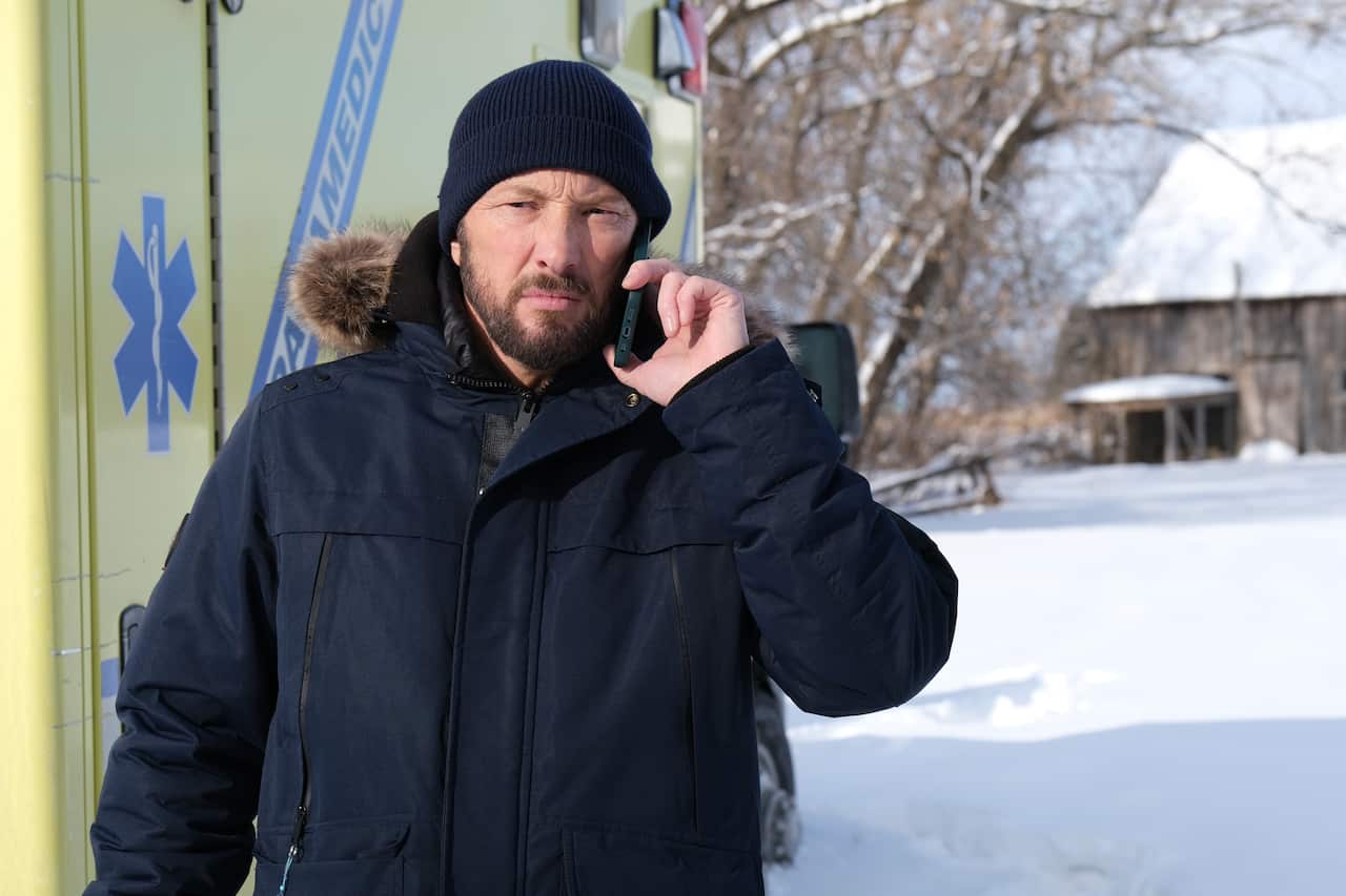 Danny Gilmore as Montreal investigator Sergeant Guillaume Pelletier in 'Northern Traces'.