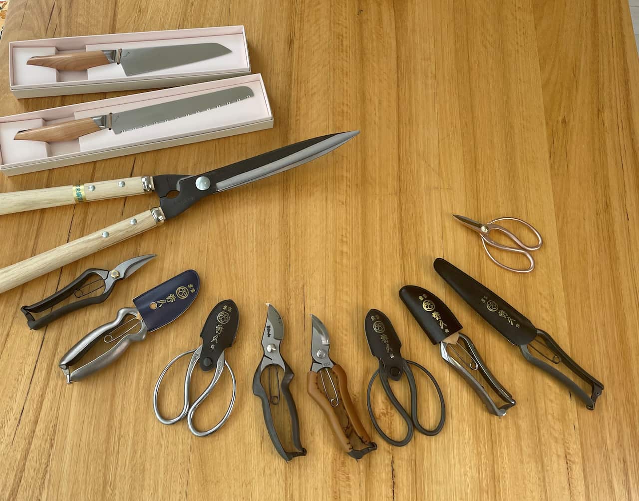 Some of Yuko's Japanese blades