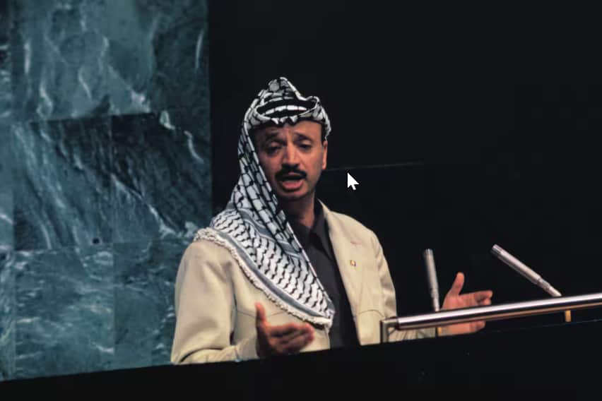 Yasser Arafat's historic 1974 address called for Palestinian self-determination..png