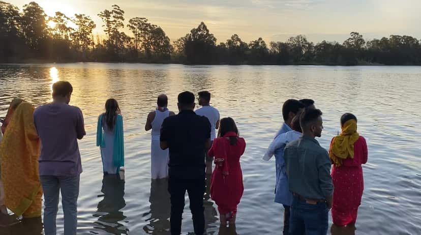 Chhath Puja is celebrated in Chipping Norton, southwestern region of Sydney.