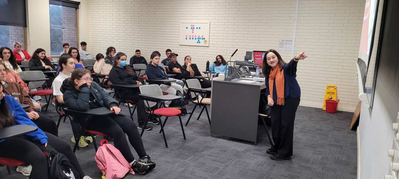 Greek Community of Melbourne's Language & Culture Schools students at La Trobe University 