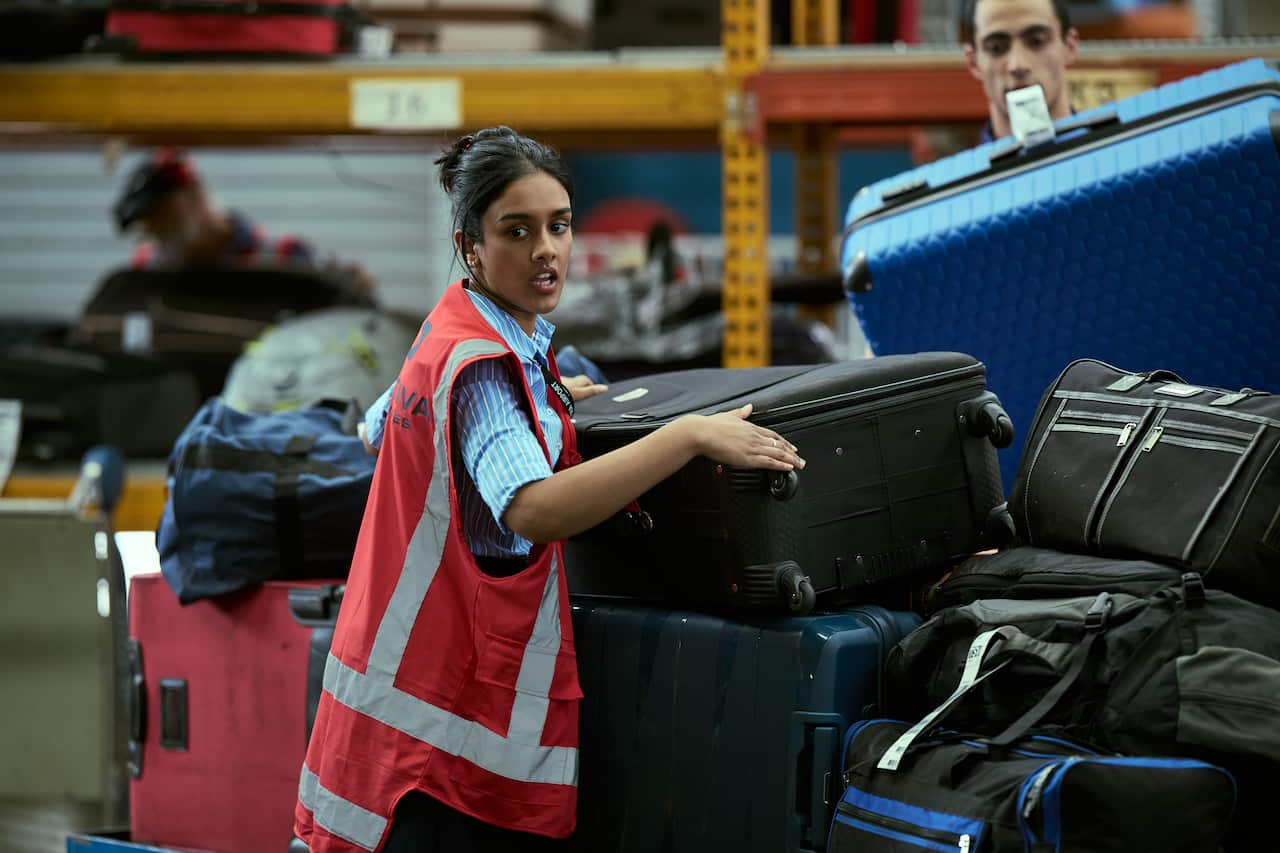 Shabana Azeez as Mira in 'The Airport Chaplain'.