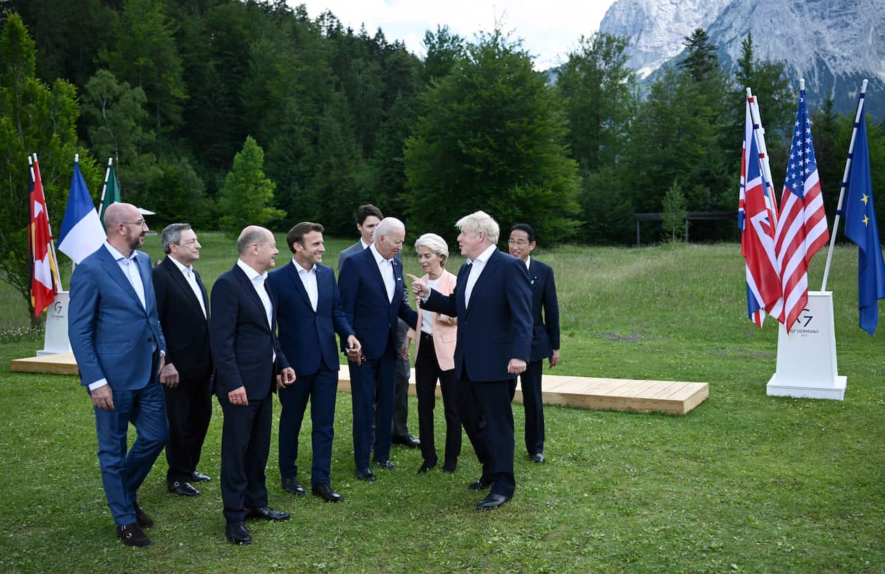 Boris Johnson, European Council President and other world leaders