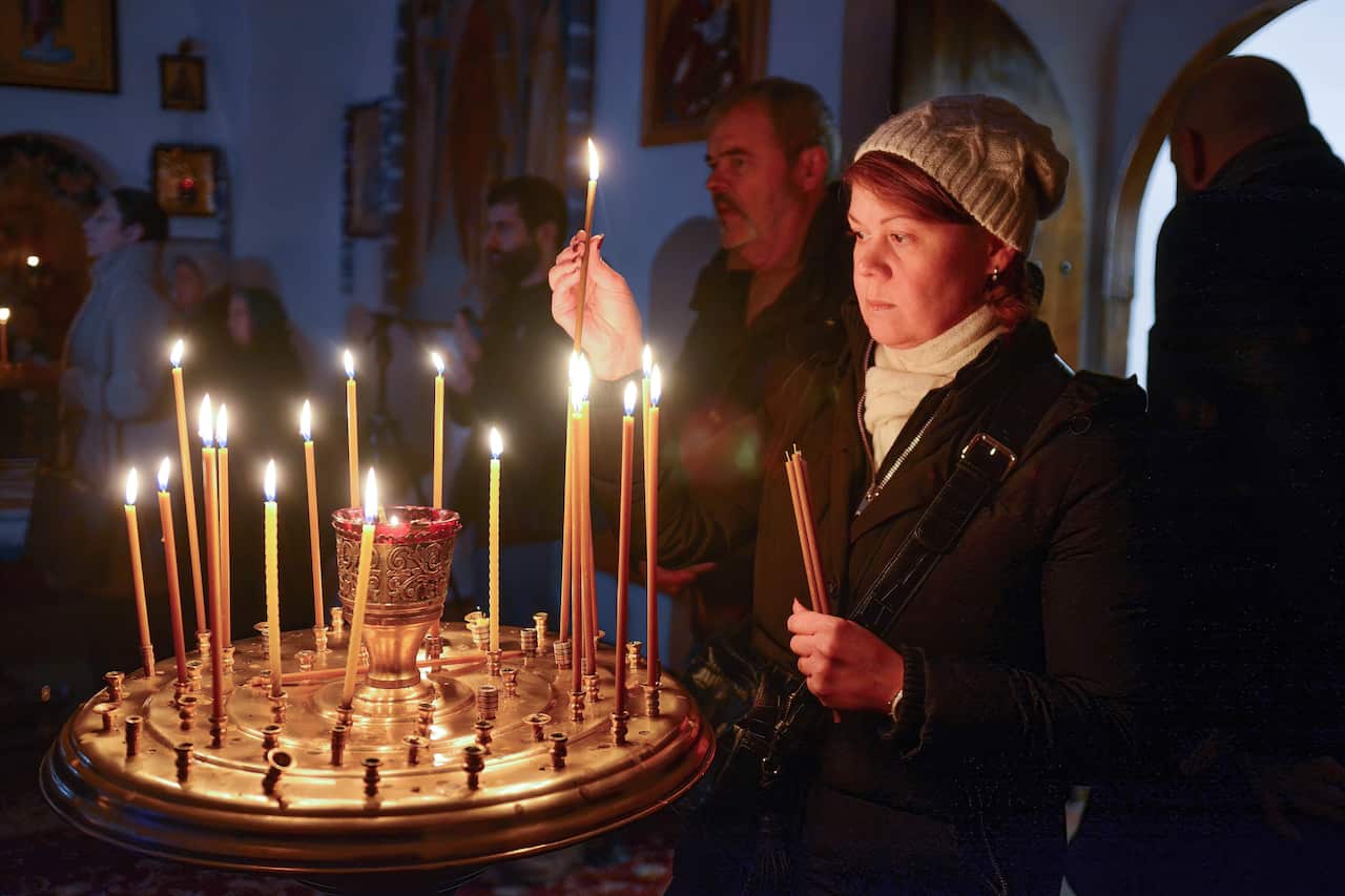 Christmas celebration in Kyiv, Ukraine - 24 Dec 2022